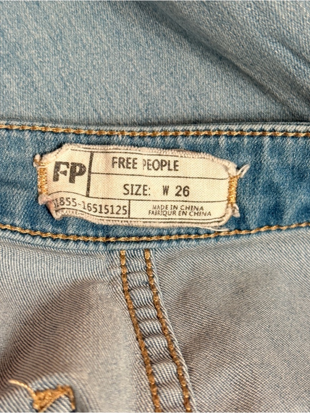 FREE PEOPLE Just Float on Flare Jeans Size 26 - Picture 10 of 11